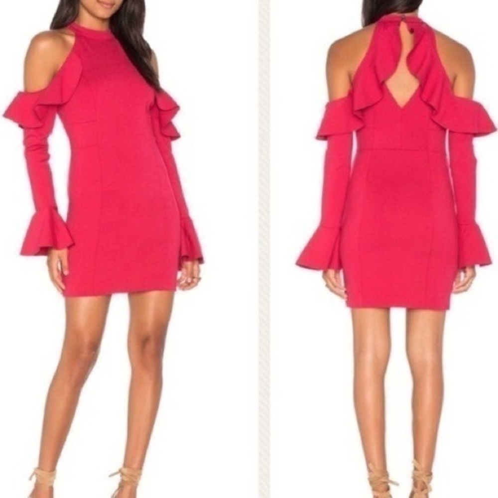 Free People Womens Sweet Talk Ruffled Off-Shoulder Dress Sz medium